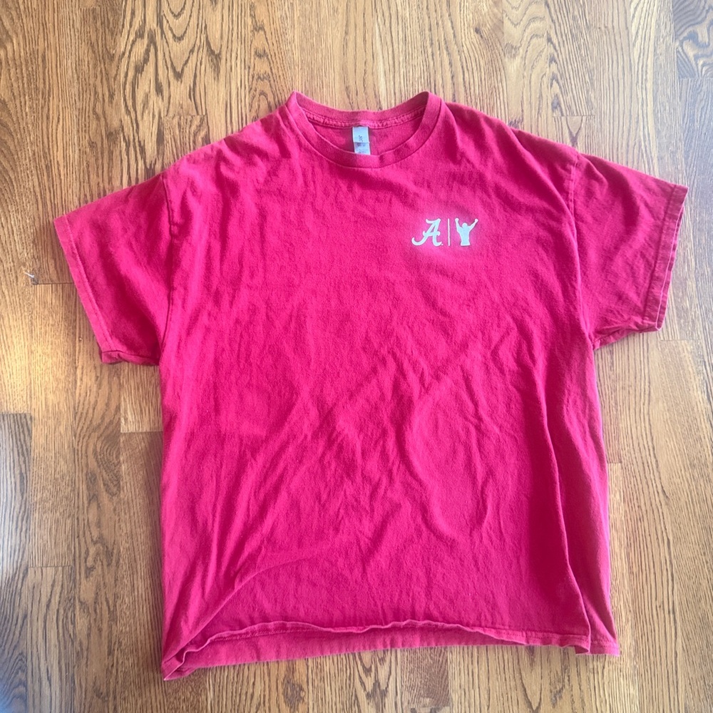 Retro Vintage University of Alabama short sleeve crimson t shirt size Large